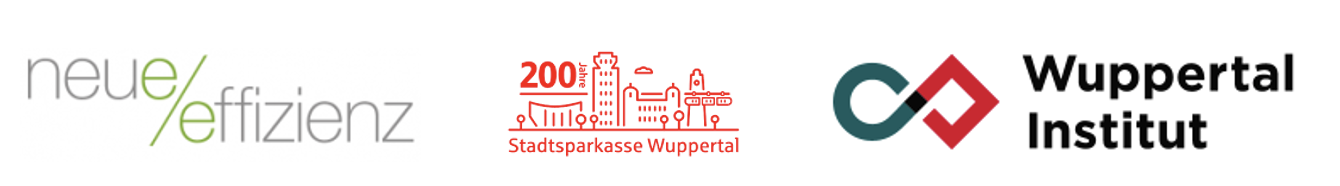 Logos Neue Effizienz, Stadtsparkasse, Wuppertal Institut